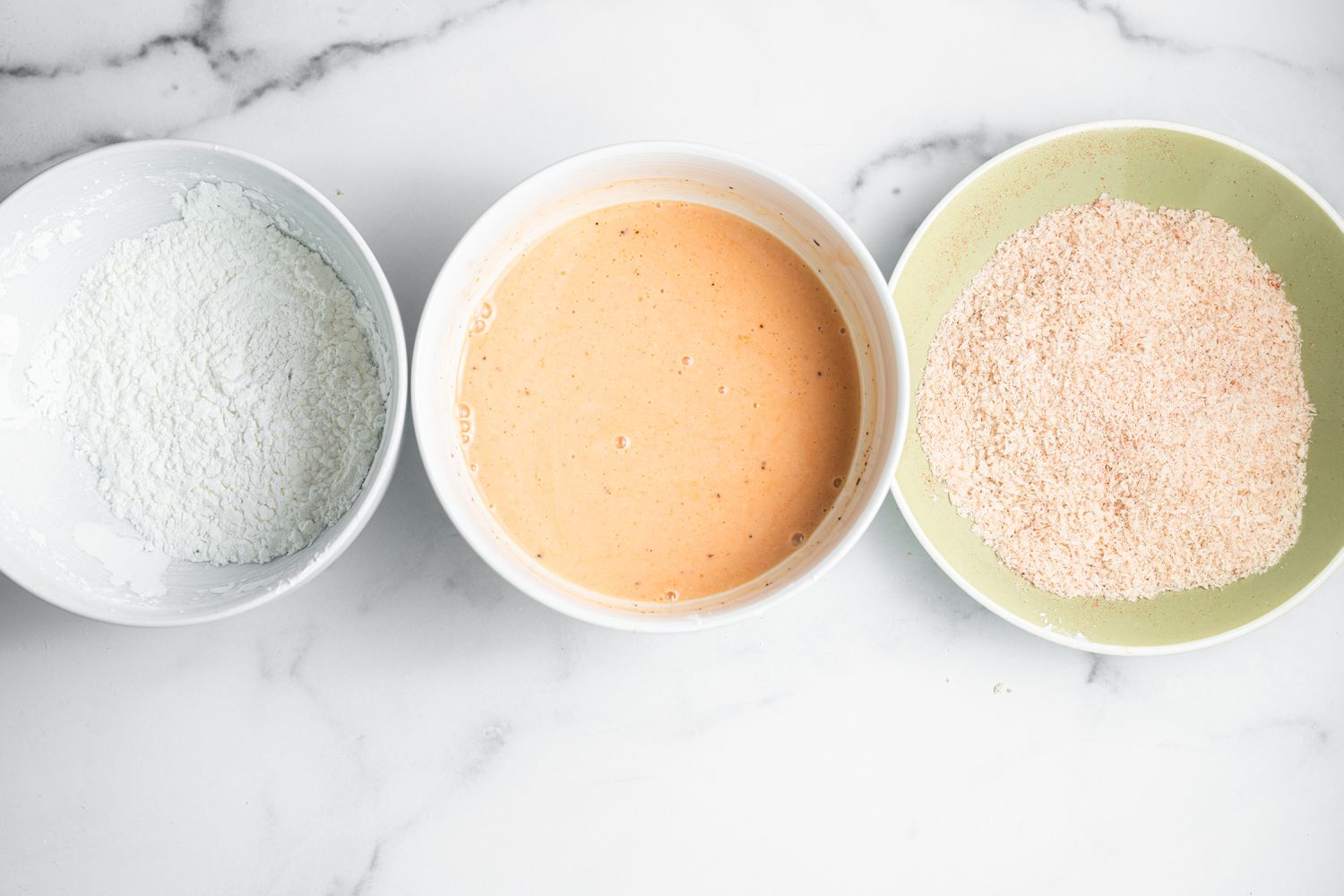 Bowl with Ingredients to Dredge Tofu for Sheet Pan Tofu Recipe
