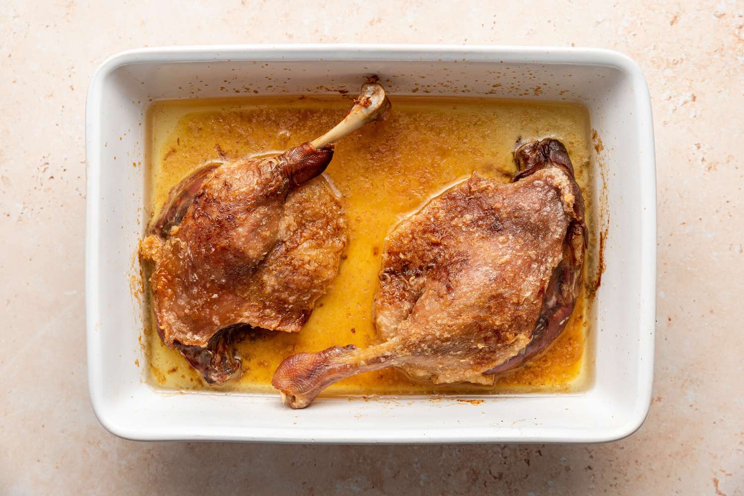 Easy Duck Confit in Casserole Dish