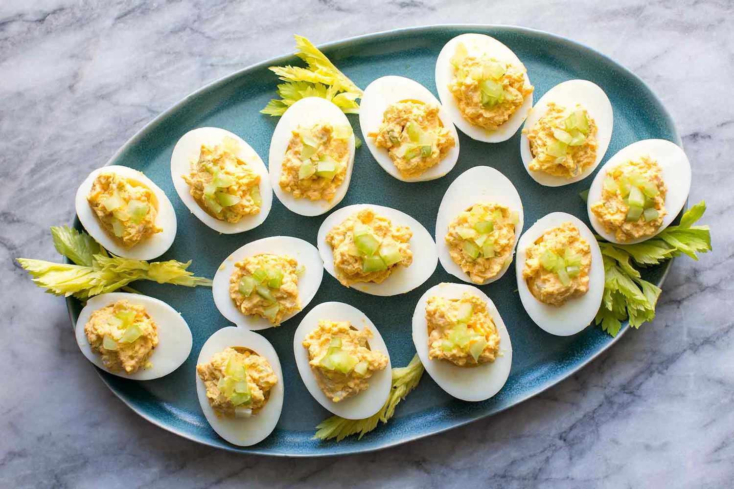 Deviled Eggs with Blue Cheese