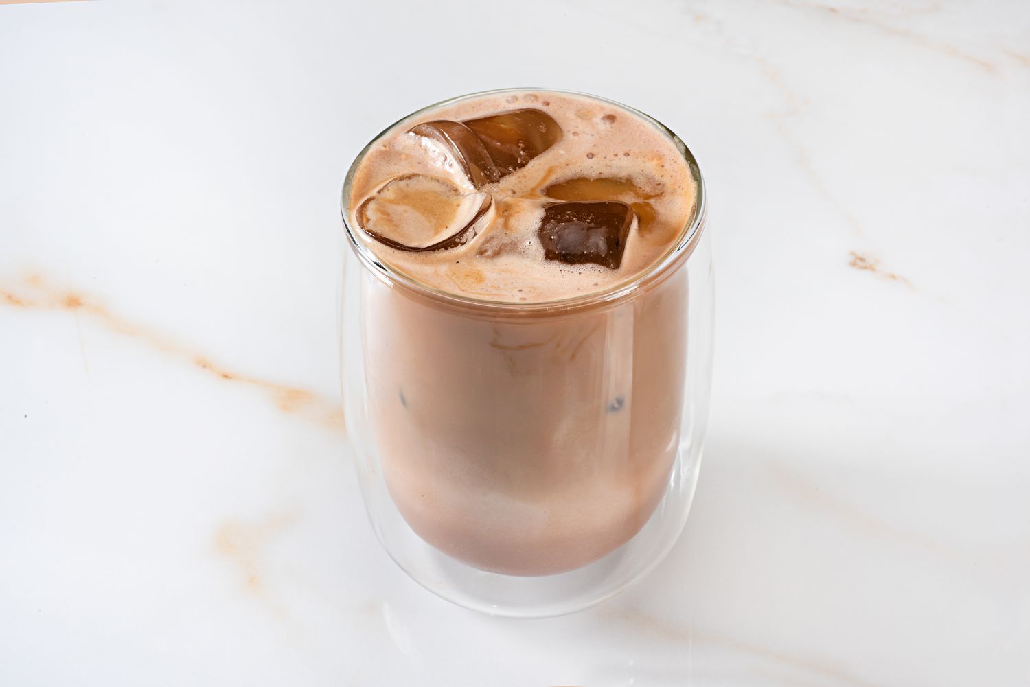 Shakerato in a glass cup