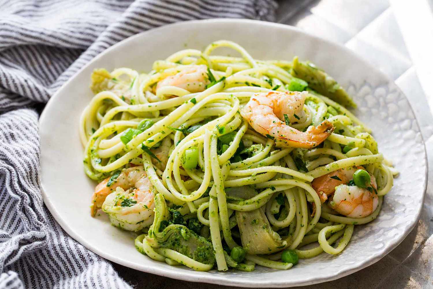 Shrimp Artichoke Pasta