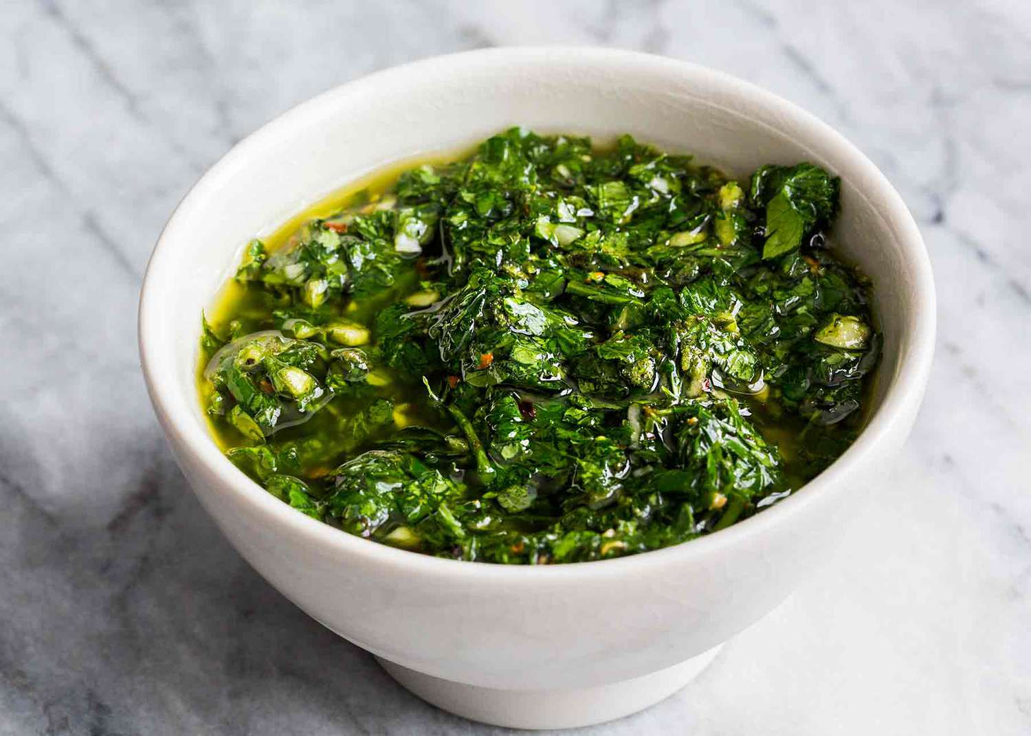 Bowl of Chimichurri Sauce 