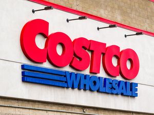 Costco Wholesale store sign on a building