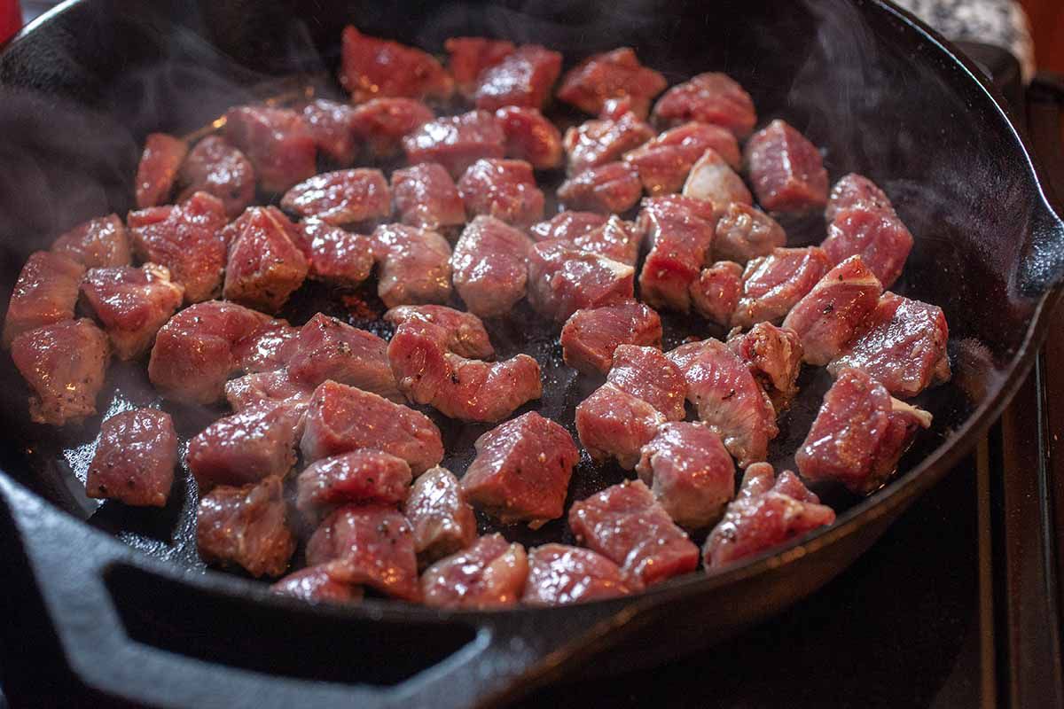 Beef Cube Recipe cook the steak bites