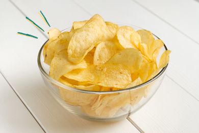 bowl of potato chips