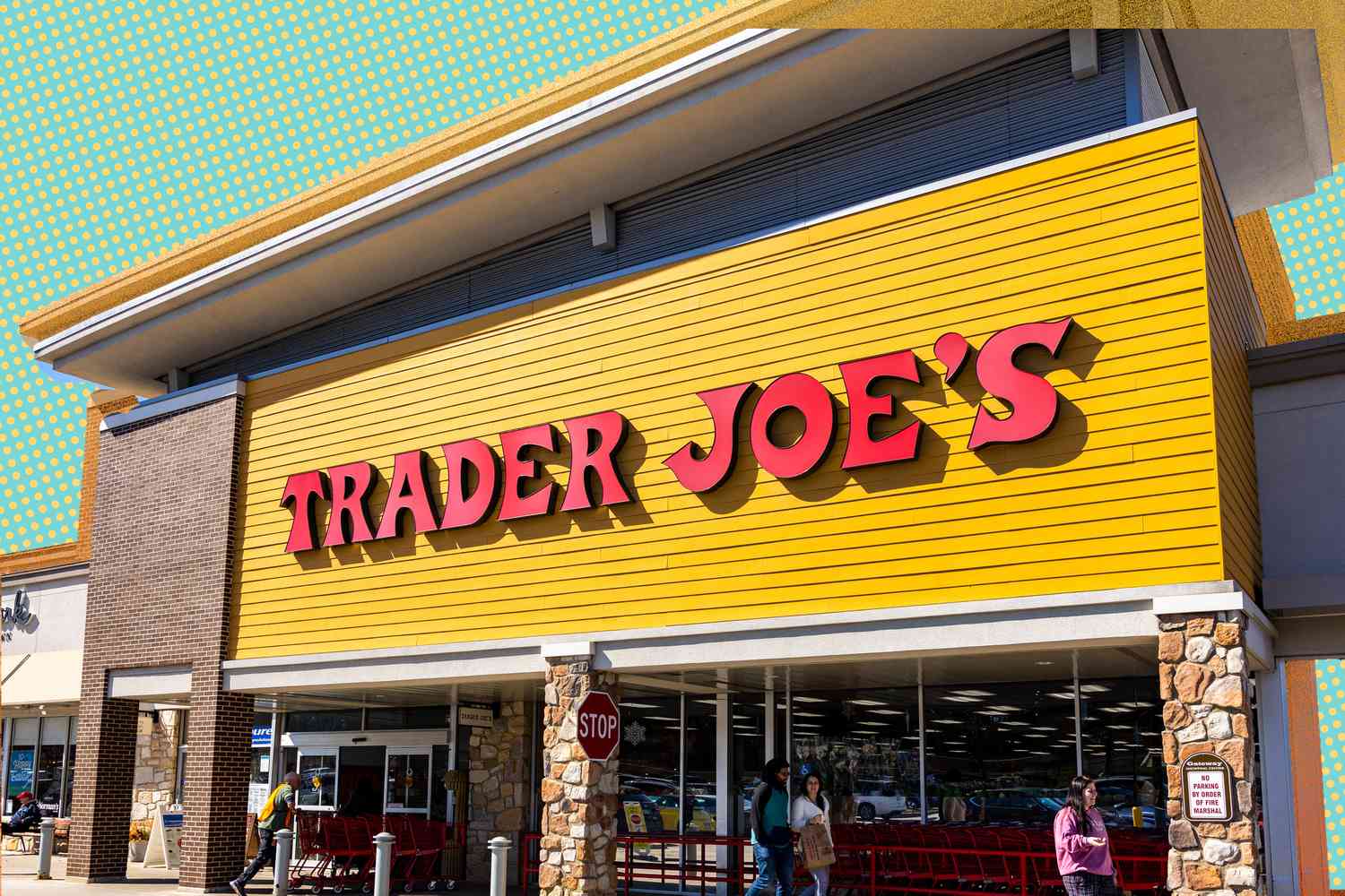 Trader Joe's Storefront With Some Illustrations