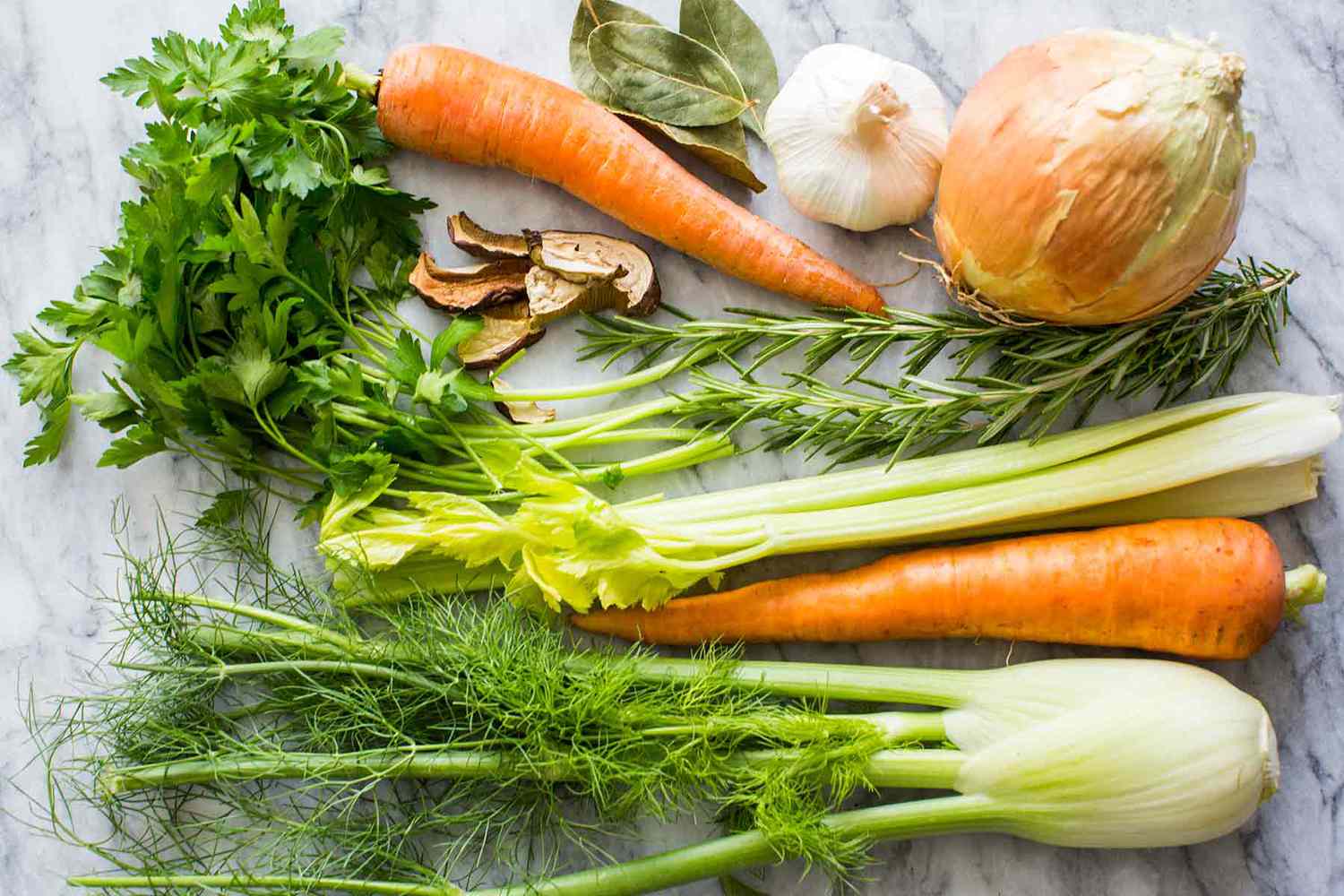 Veggies for the best homemade vegetable stock