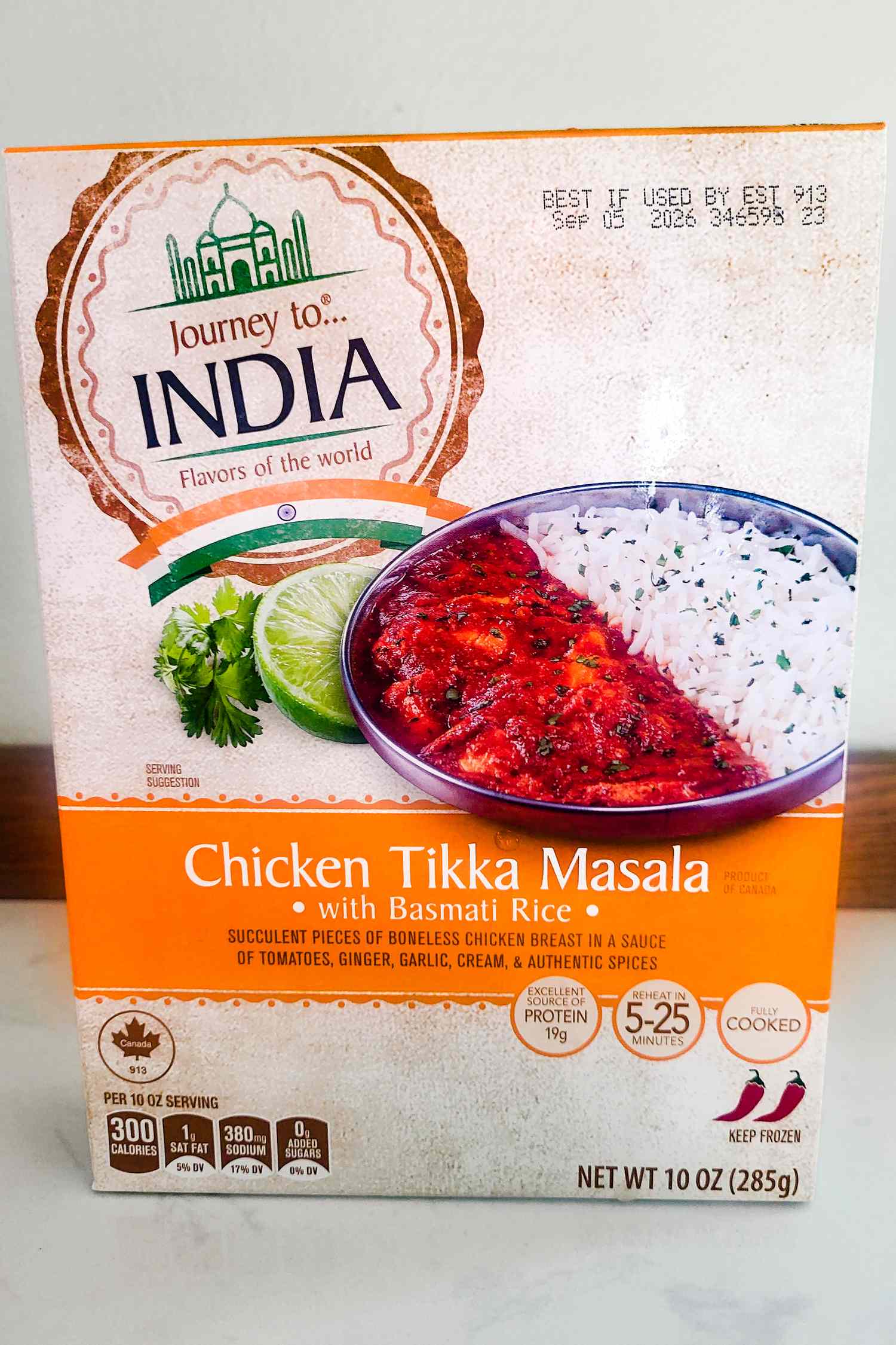 Journey to INDIA frozen meal