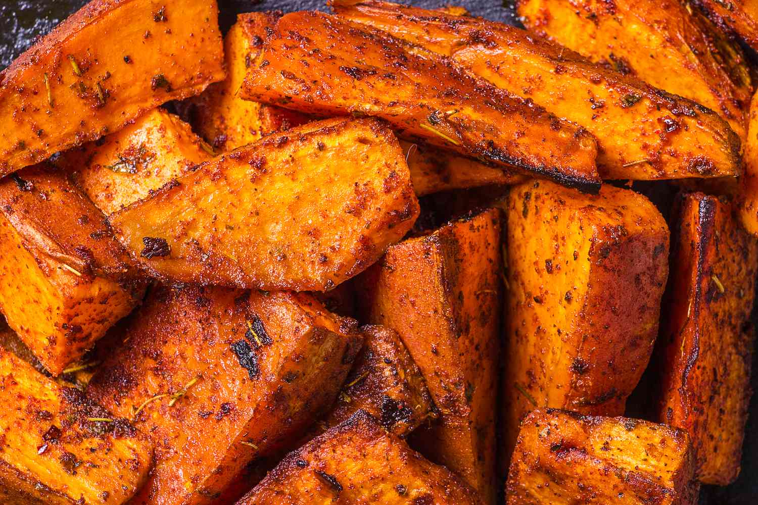 Roasted sweet potatoes