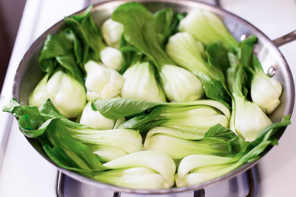 Skillet Chicken with Bok Choy