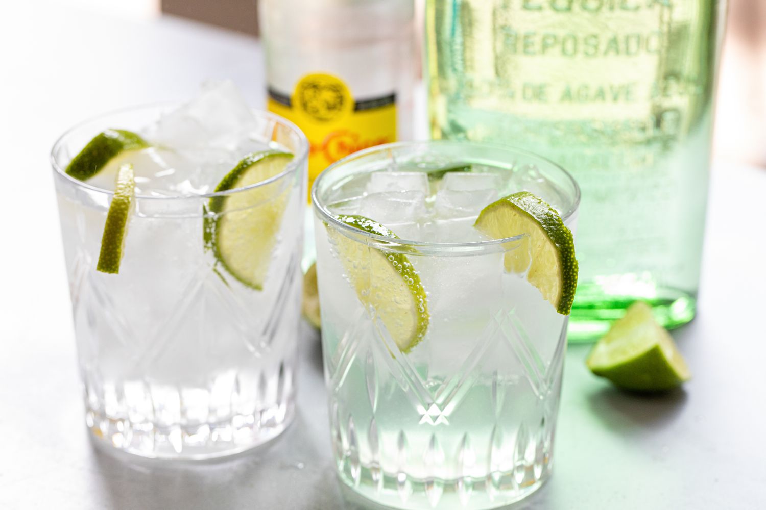 Texas ranch water made with tequila cocktails.