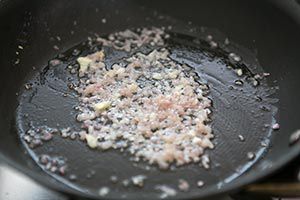 sautéing shallots