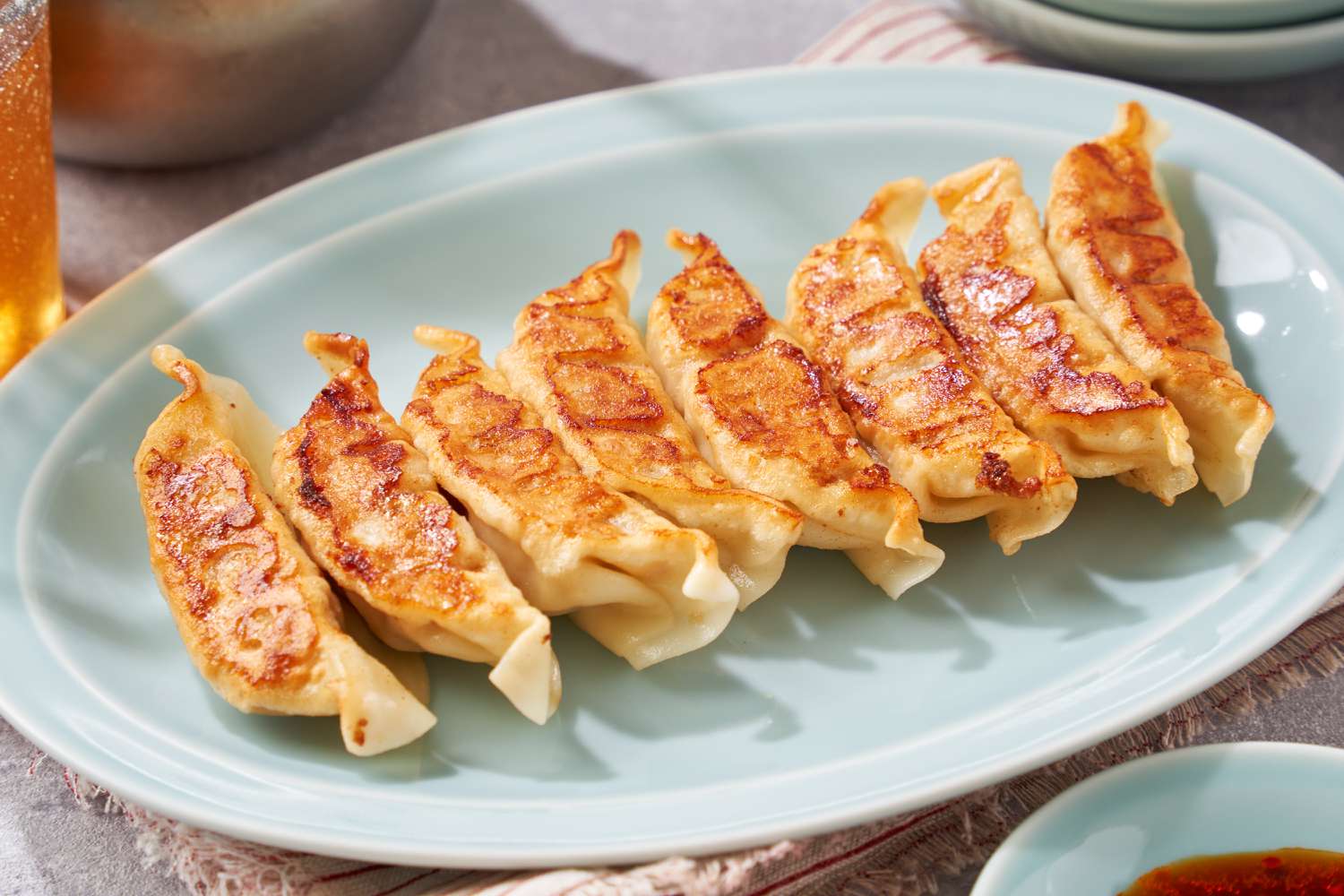 dumplings on a plate