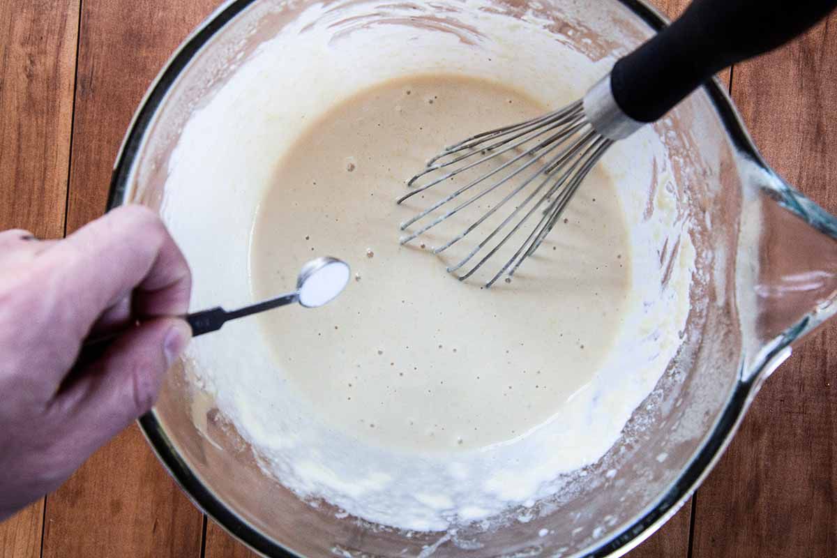 Authentic Belgian Waffles Yeast add baking soda