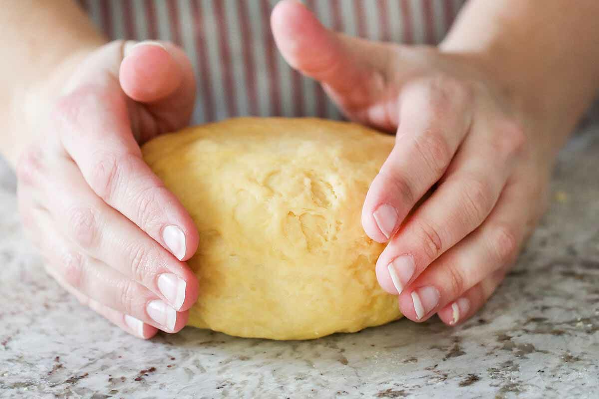 Homemade Pasta Noodles rest the dough