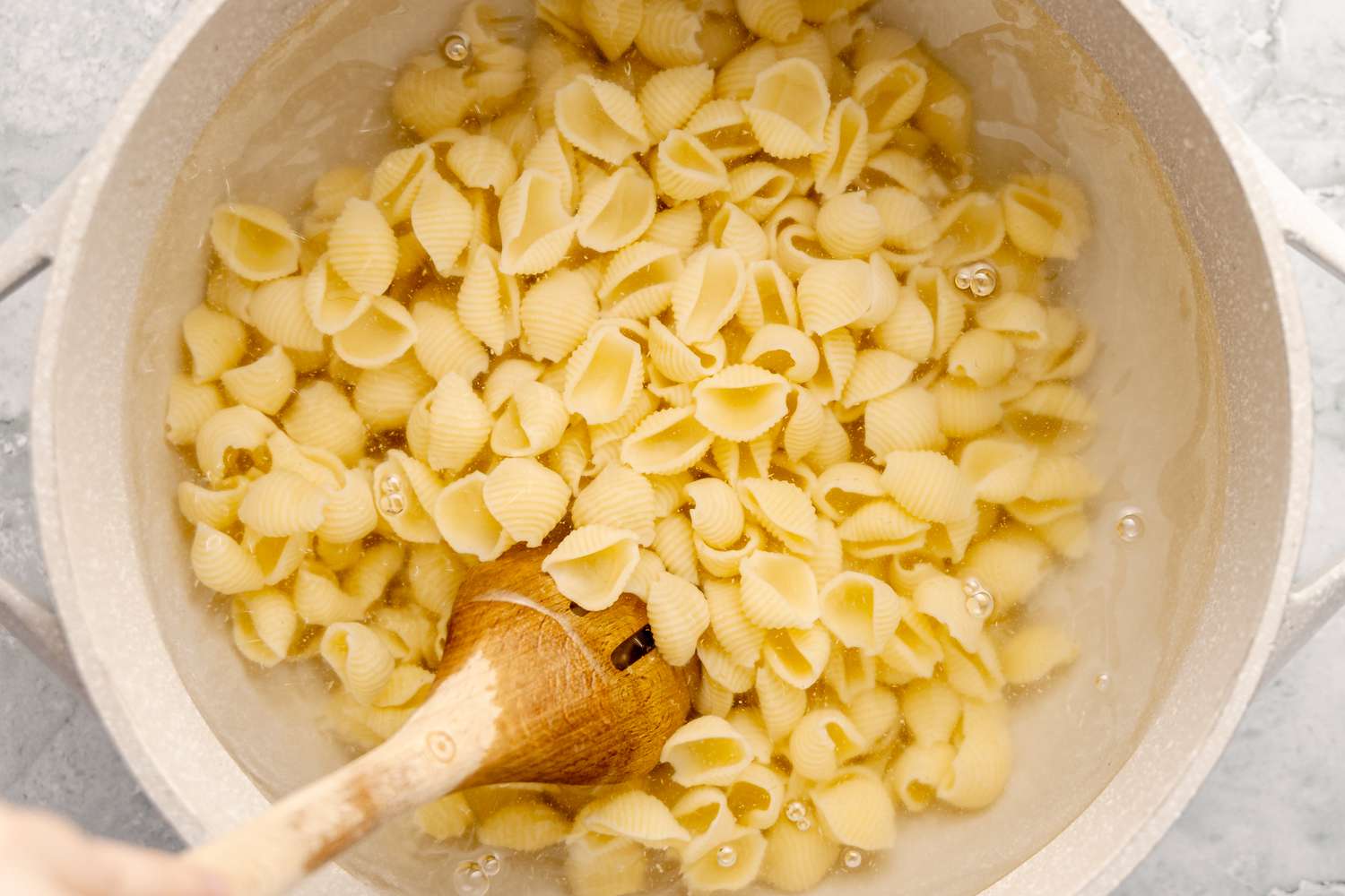 Pot of Pasta for Fresh Corn Pasta
