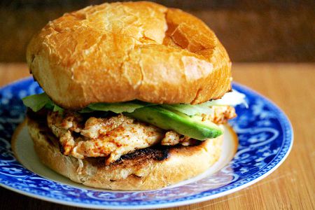 Chipotle Grilled Chicken with Avocado Sandwich
