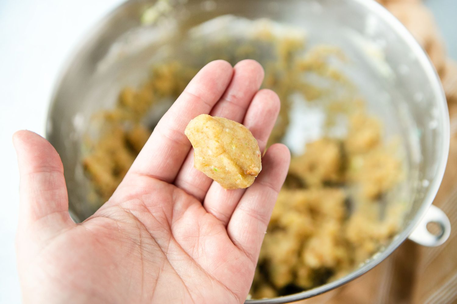 Hand with Cake Pop Dough 