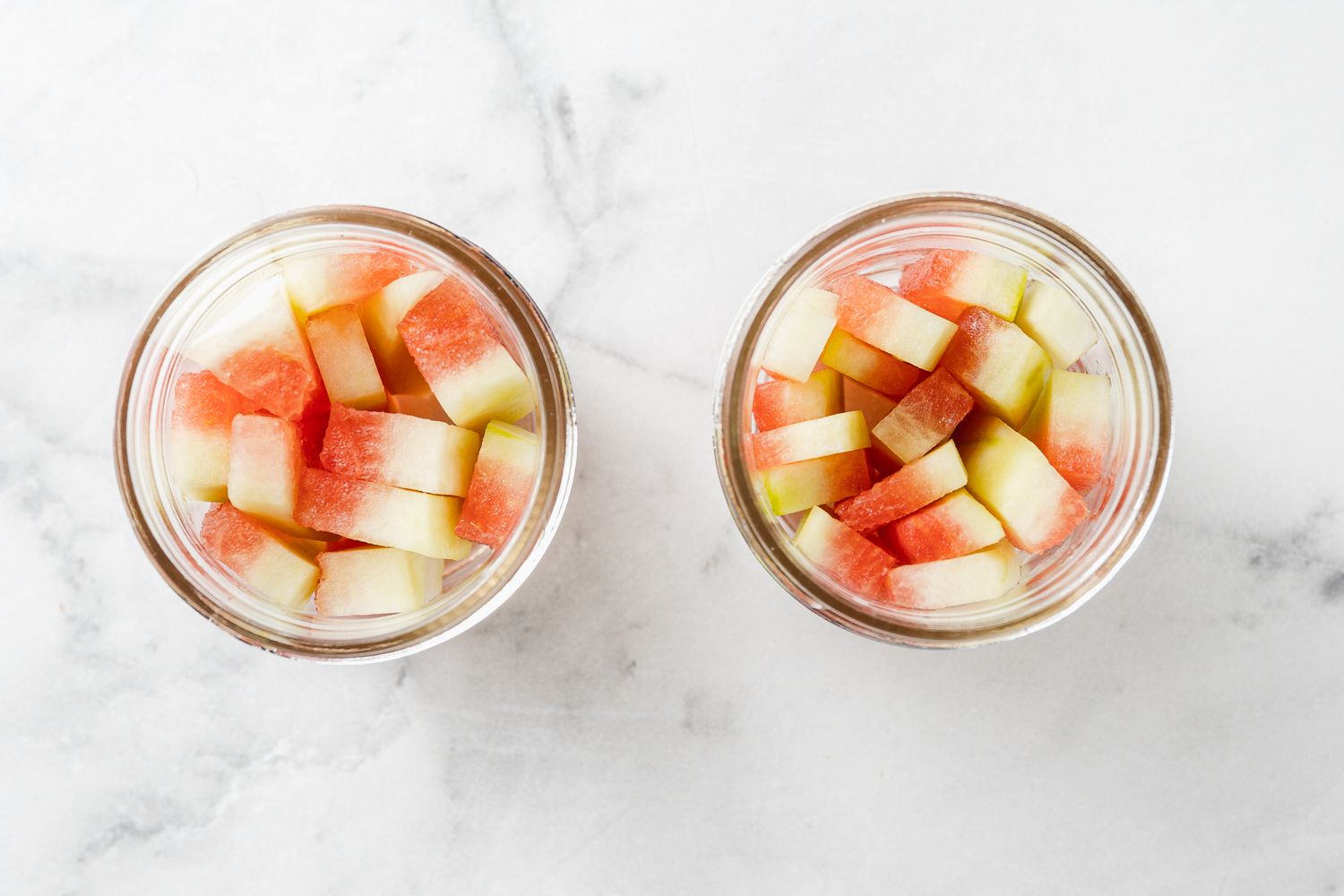 Watermelon Rinds Added to Jars 
