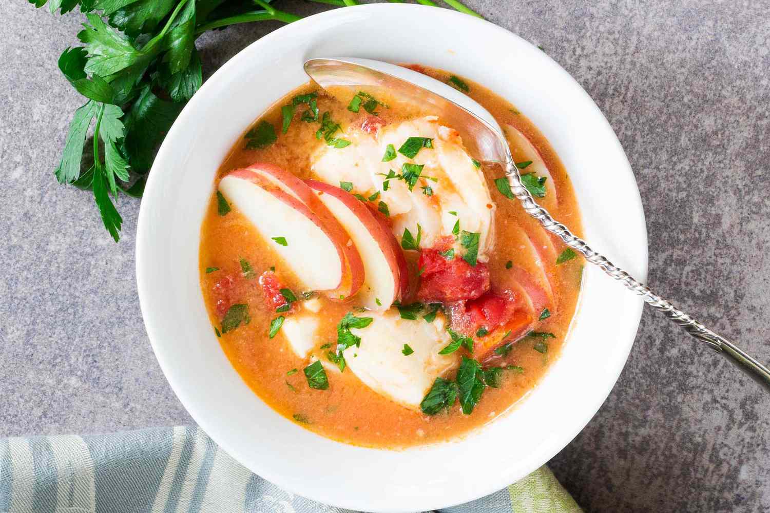 Fish Stew with Ginger and Tomatoes