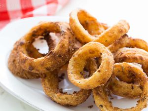 Homemade Onion Rings extra crunchy
