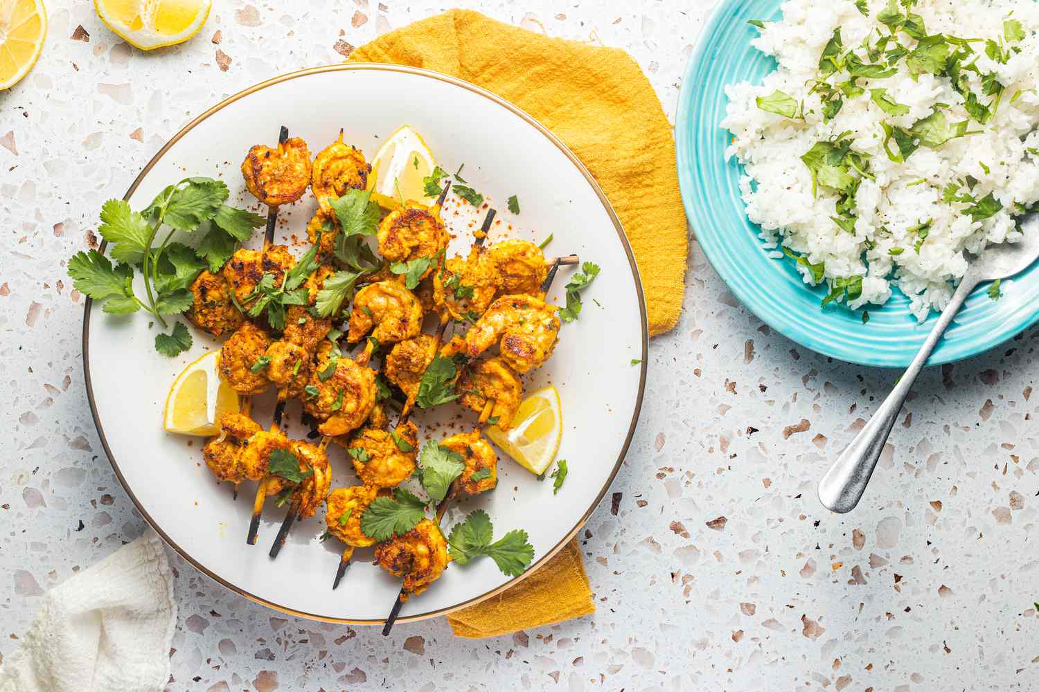 Grilled Shrimp with Konkani-Inspired Masala