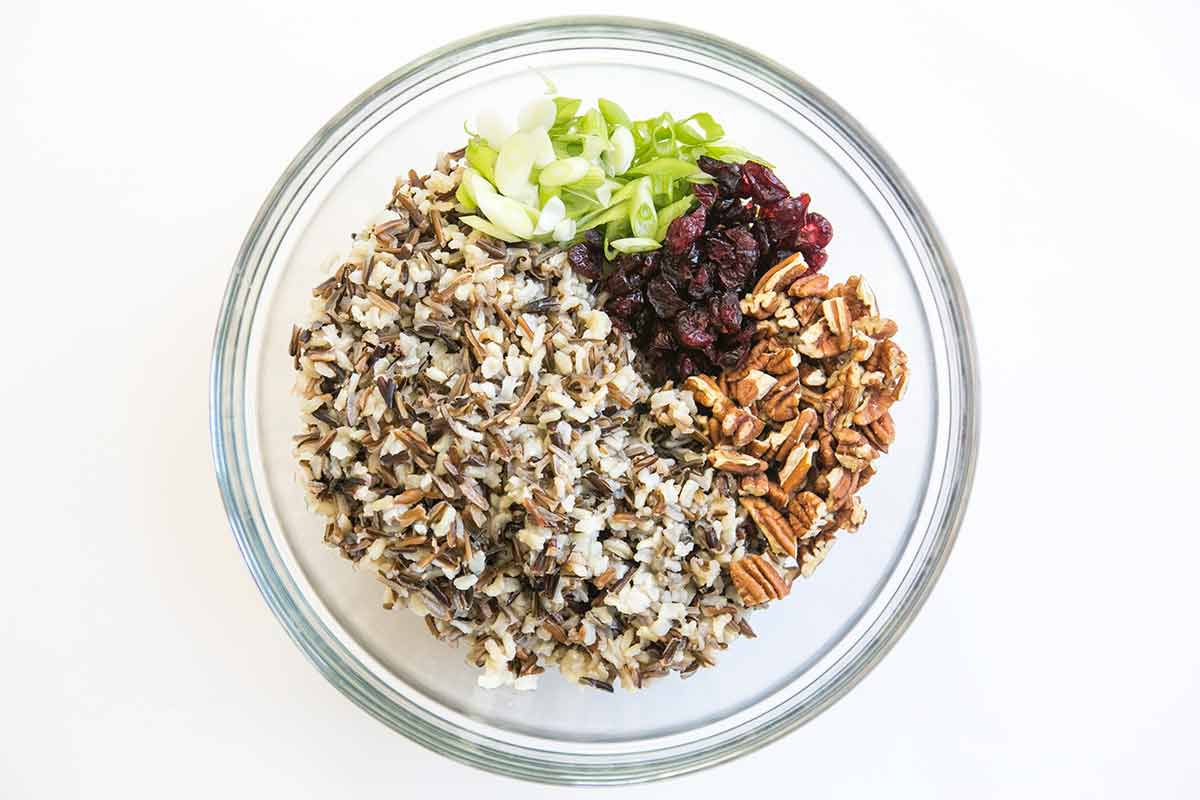 Wild Rice Cranberry Pecan Salad method
