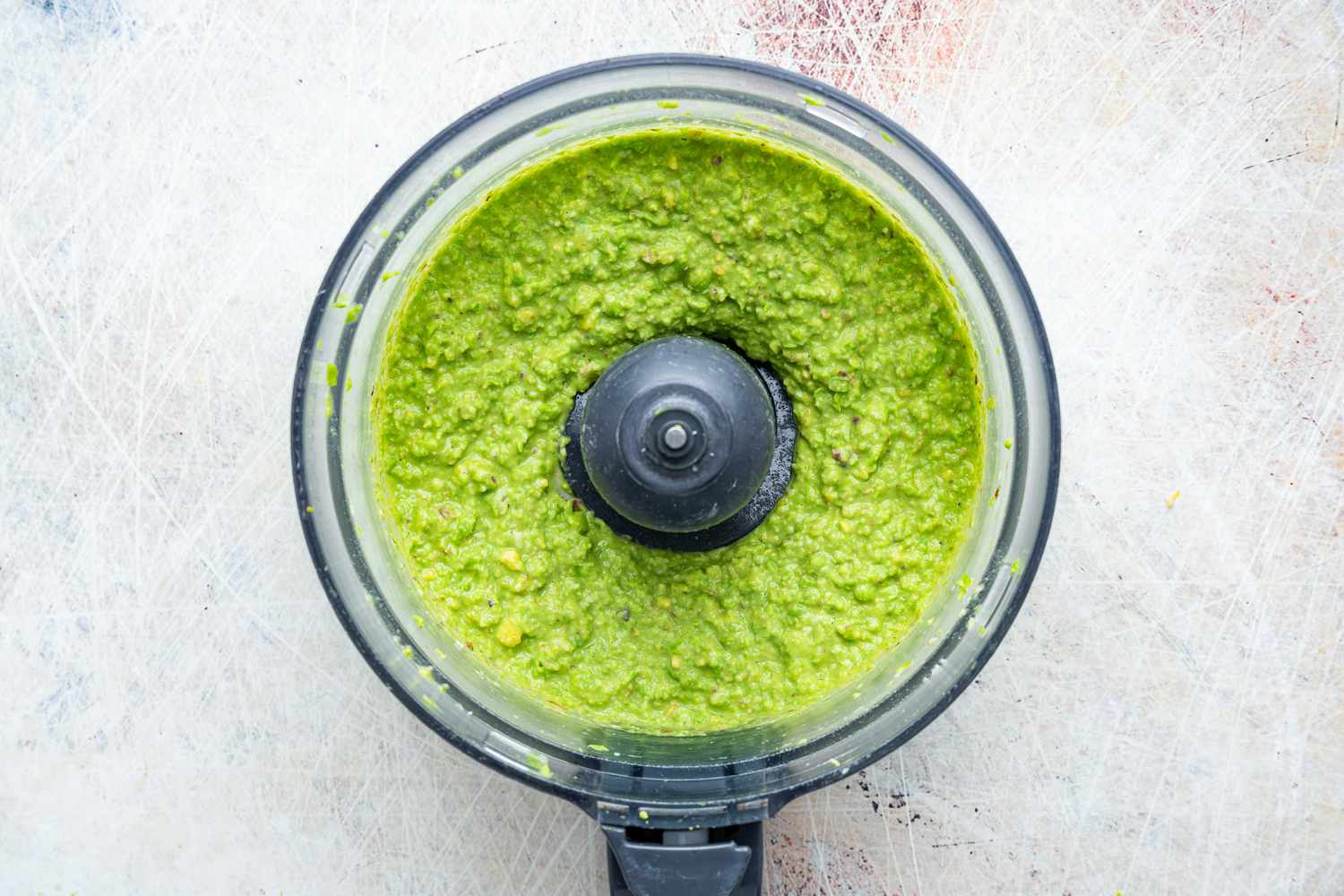 Pea Pesto in a Food Processor 