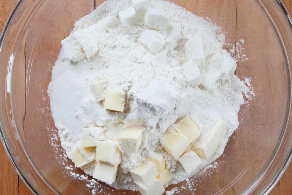 Cut in butter for angel biscuit recipe