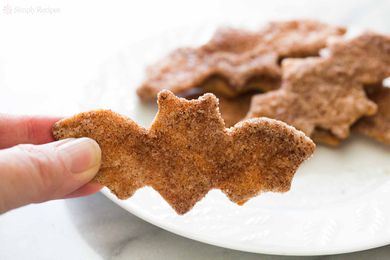 Spooky Cinnamon Sugar Tortilla Crisps