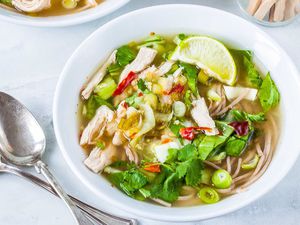 Soba Noodle Soup with Chicken and Bok Choy