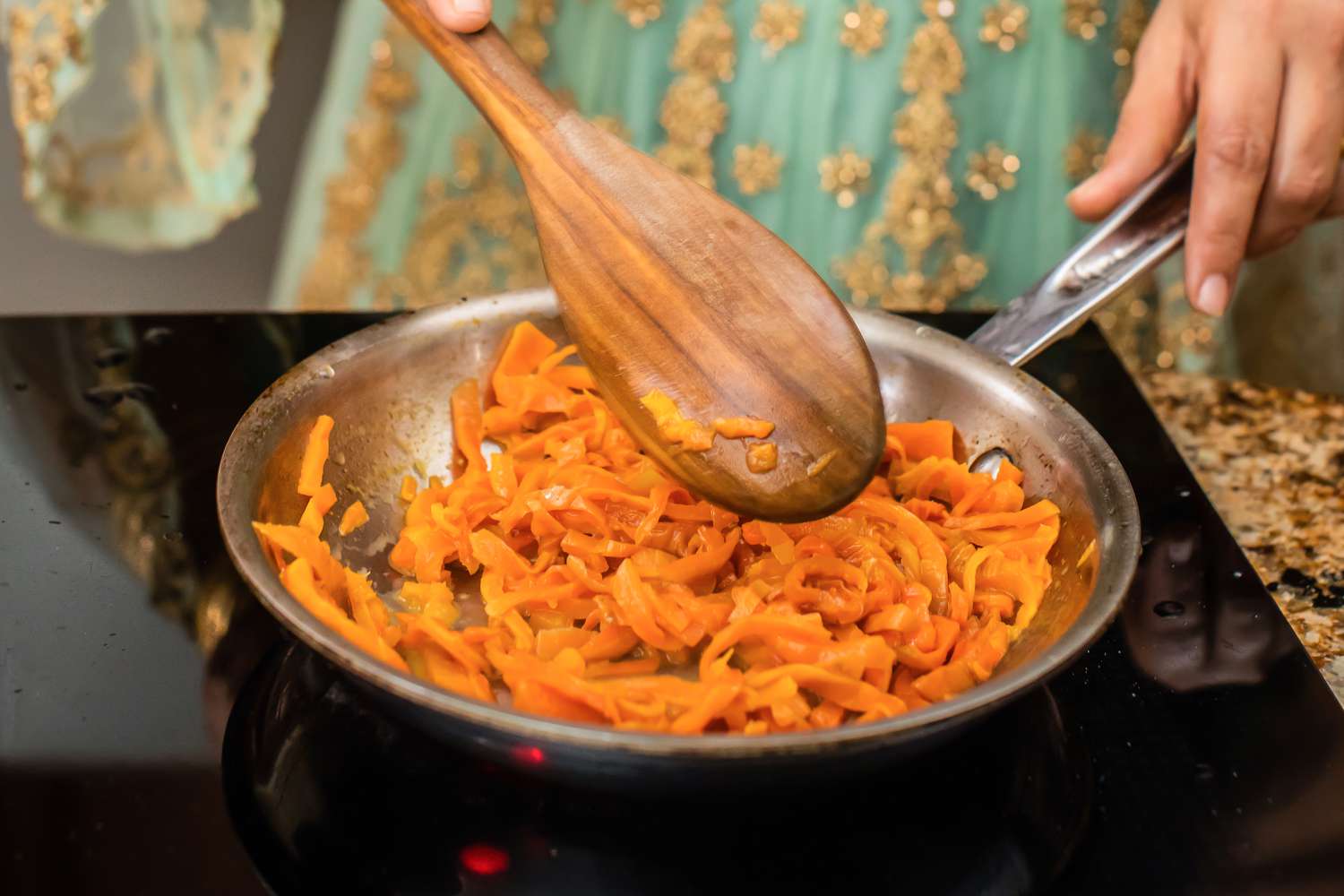 Carrots Kabuli Palao (Afghan Lamb Shanks with Rice, Carrots, and Raisins)