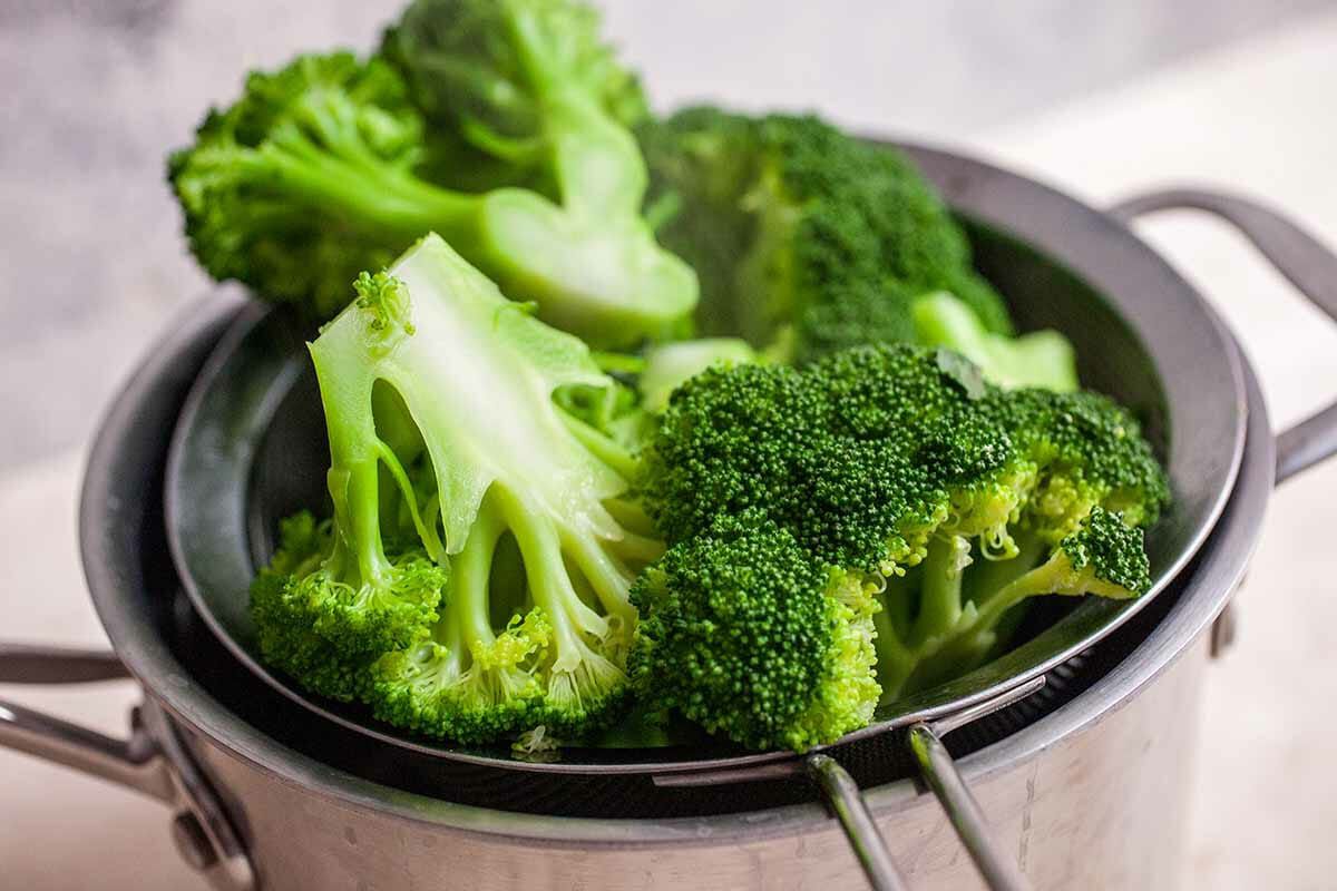 Broccoli Cheddar Soup Blanch the Broccoli