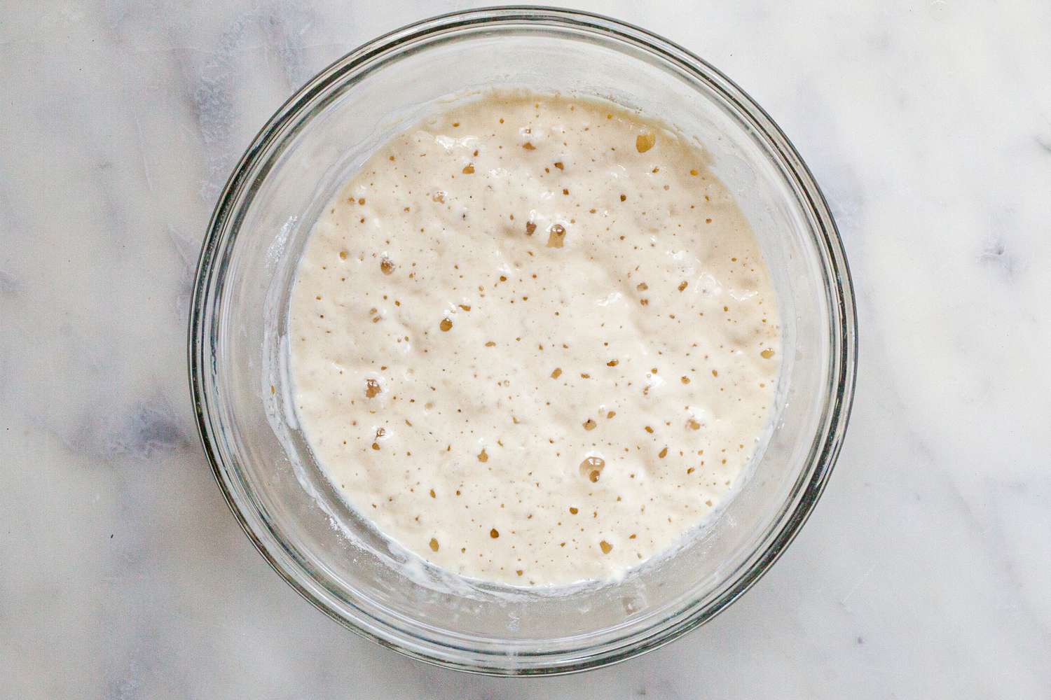Yeast proofing to make The Fluffiest Brioche Buns.
