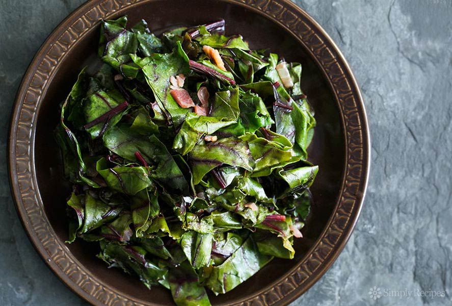 Beet Greens Recipe served in a dish