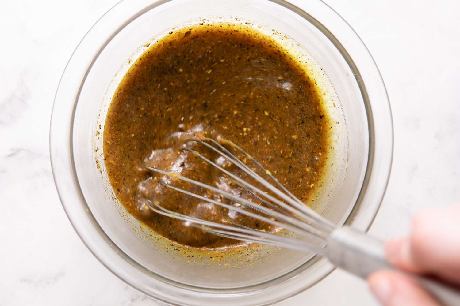 Spiced Butter Mixture in Bowl for Smoked Whole Cauliflower with Spiced Soy Butter and Satay Sauce