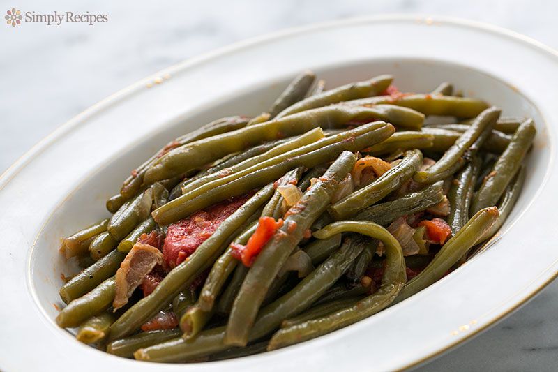 Green Beans with Bacon and Tomatoes