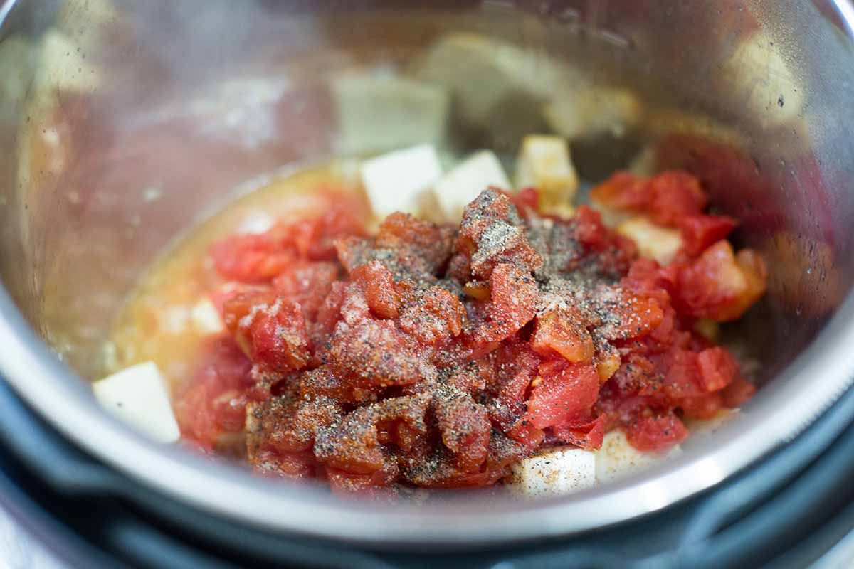 Pressure Cooker Saag Tofu
