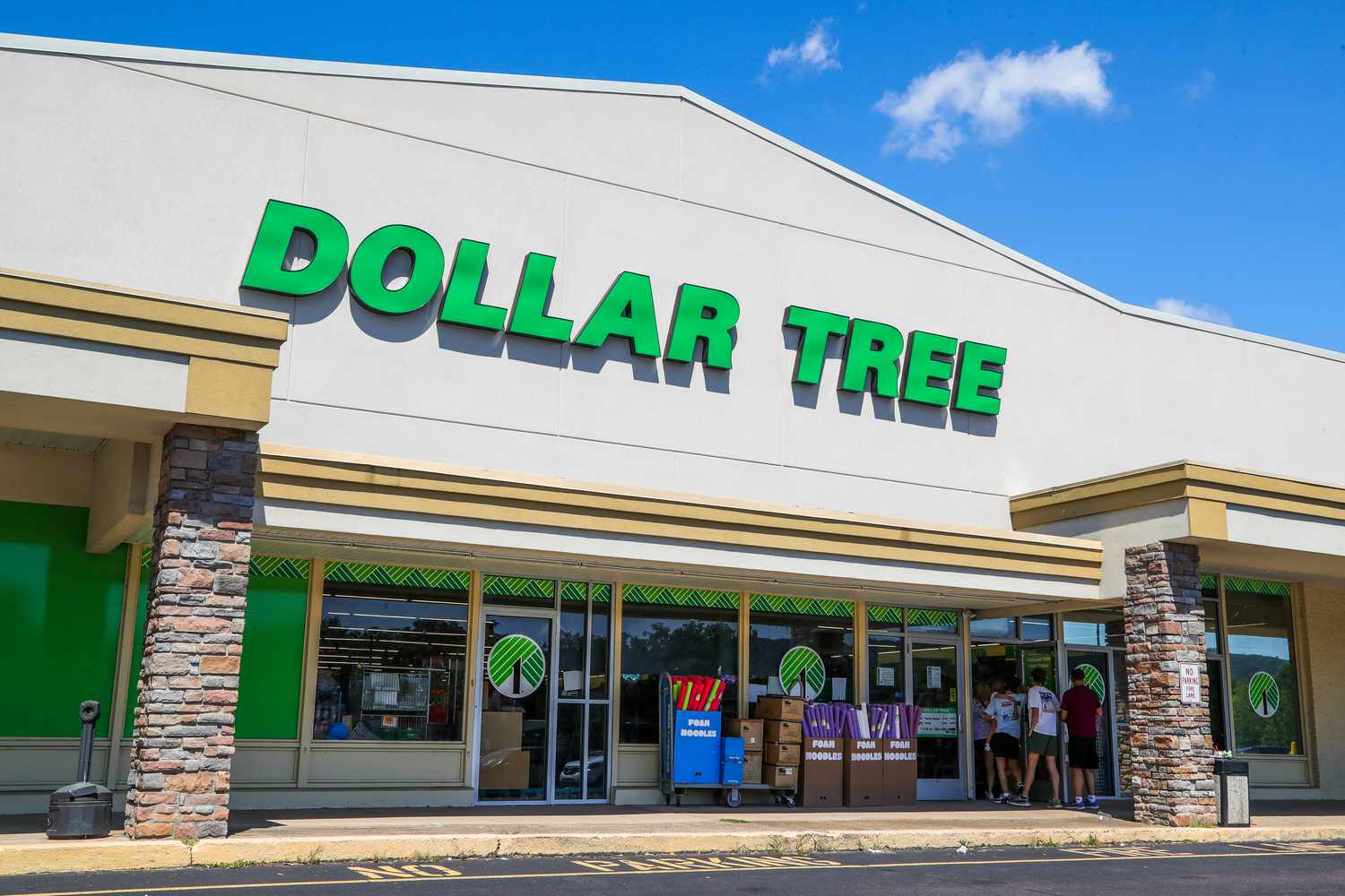Outside view of a Dollar Tree storefront