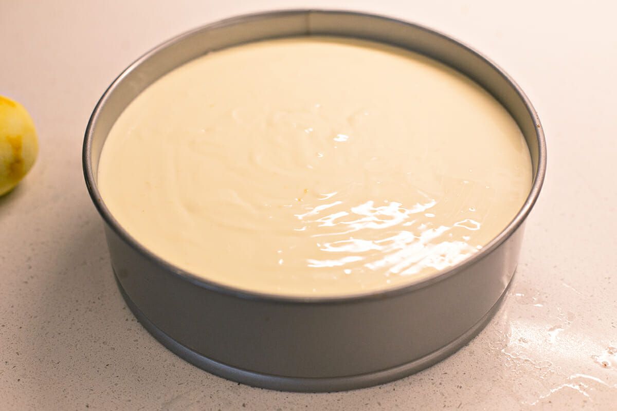 Cheesecake Recipe with Lemon - cheesecake