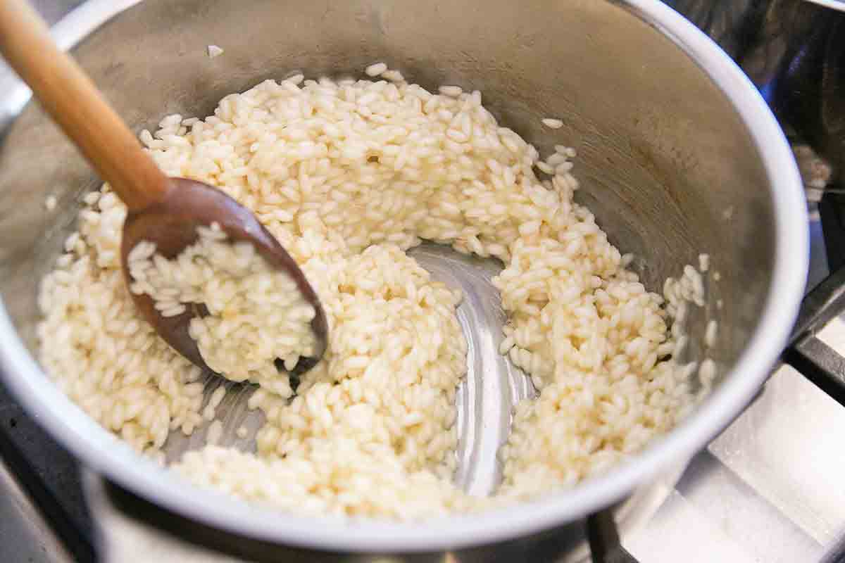 stir risotto until all liquid is absorbed