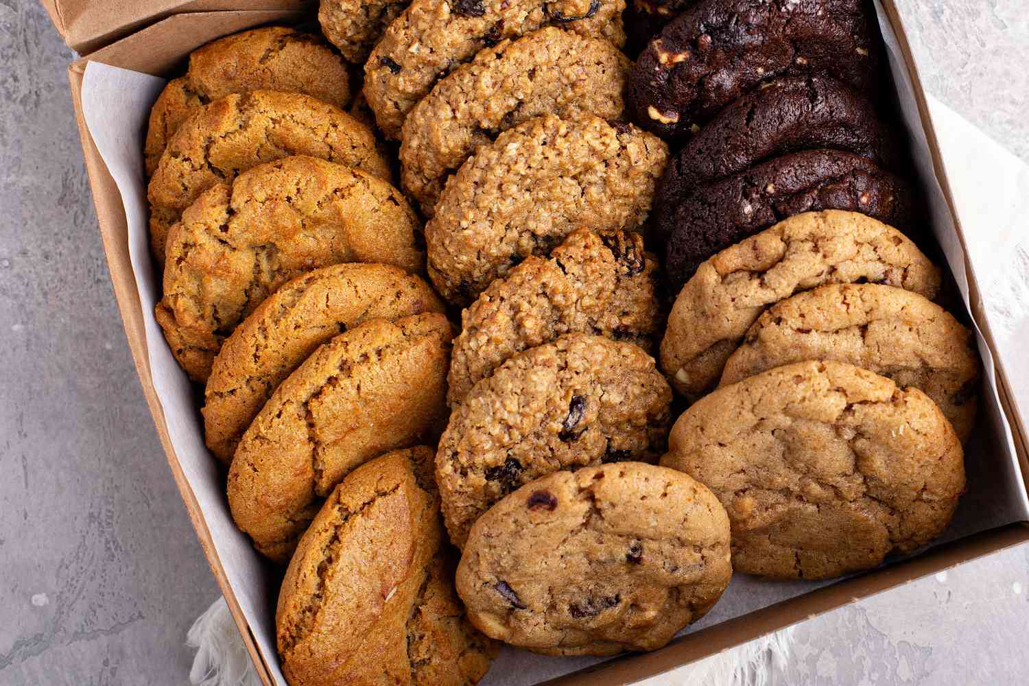Cookies in a paper box
