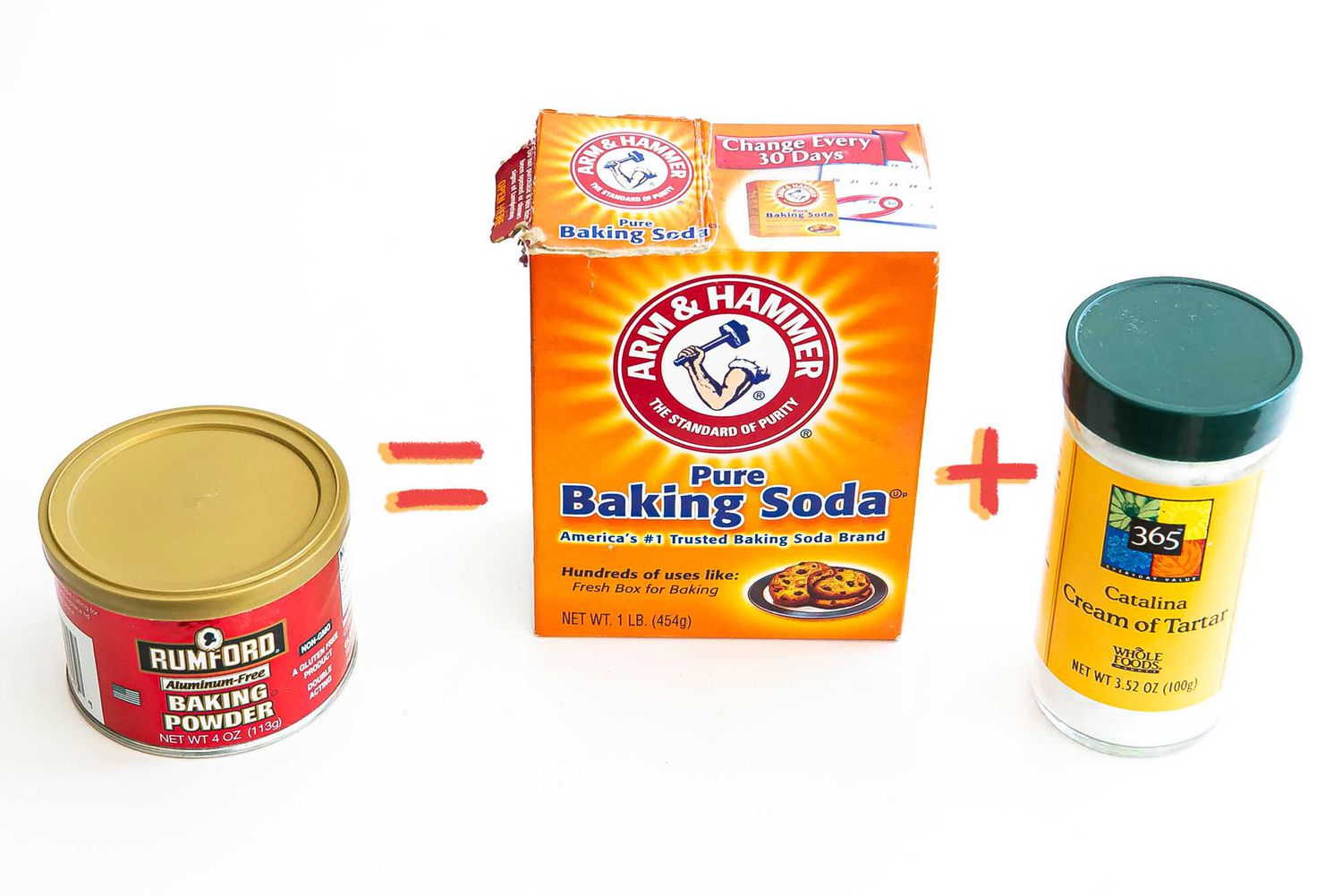Baking powder vs soda