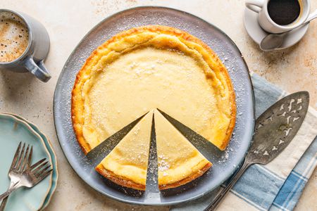 Migliaccio (Italian Ricotta and Semolina Cake)