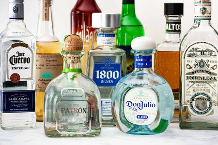 various bottles of tequila
