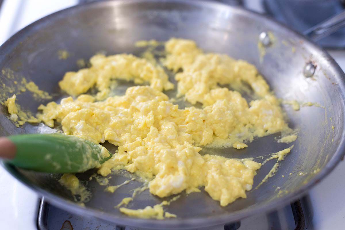 Joe's Special Scrambled Eggs with Spinach, Beef, and Mushrooms