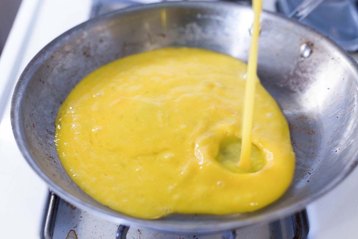 Joe's Special Scrambled Eggs with Spinach, Beef, and Mushrooms