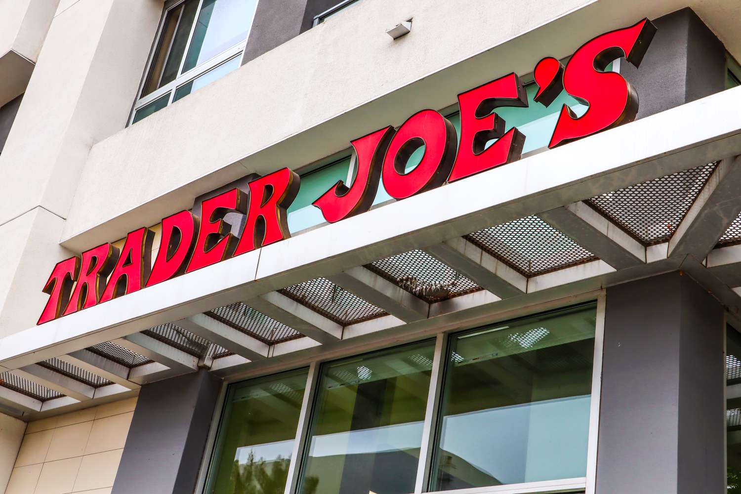 Outside view of a Trader Joe's store