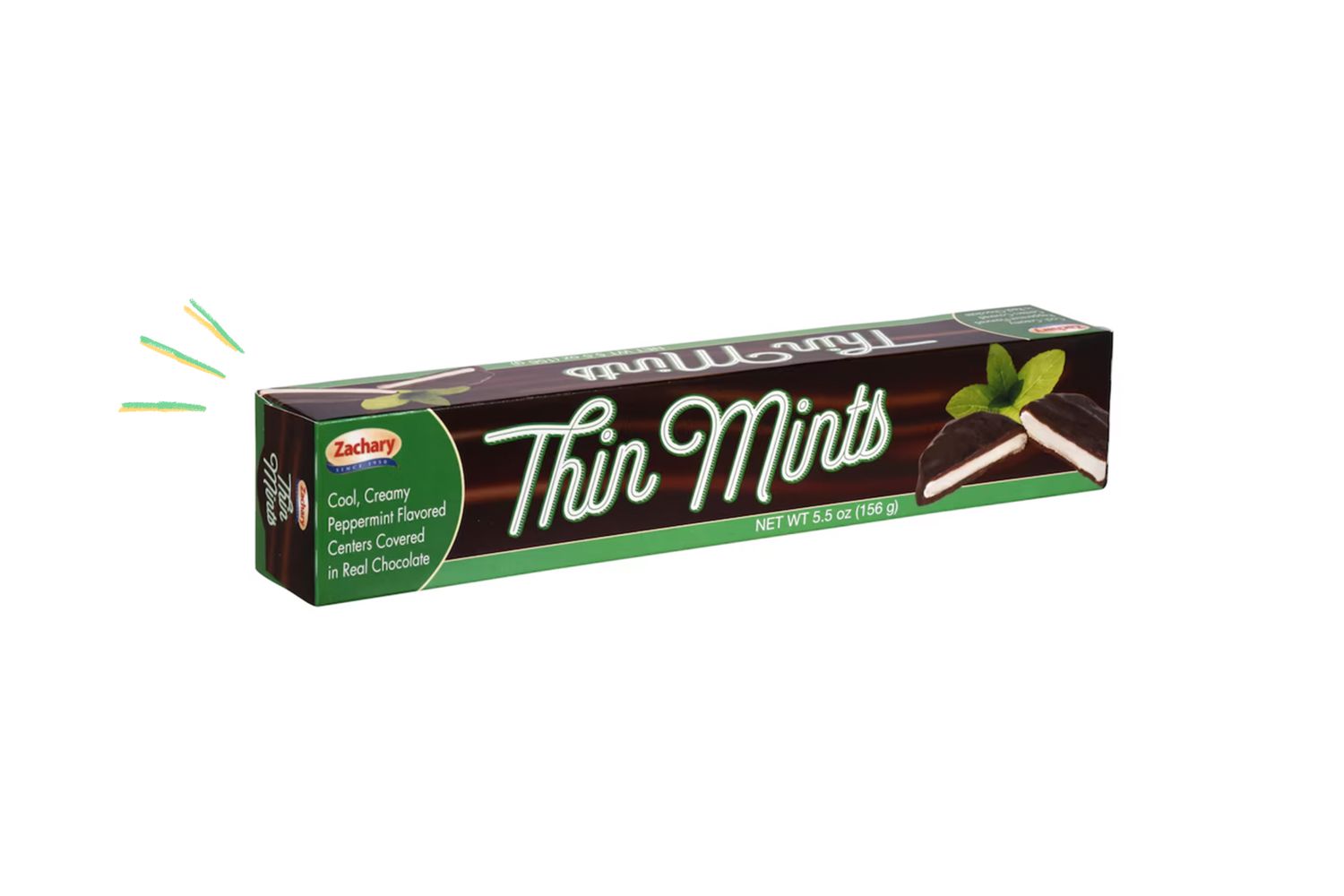 A box of Zachary Thin Mints