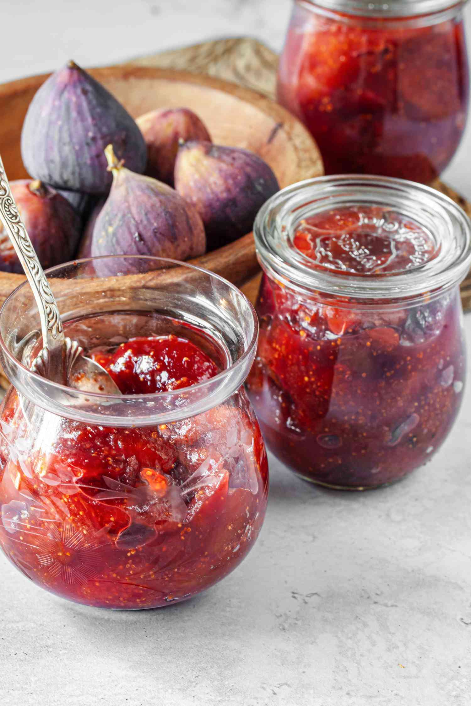 Fig Preserves in Jars